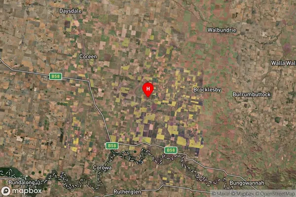 Balldale,New South Wales Satellite Map