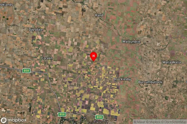 Goombargana,New South Wales Satellite Map