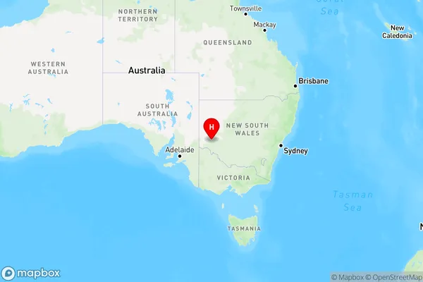 Pooncarie,New South Wales Region Map