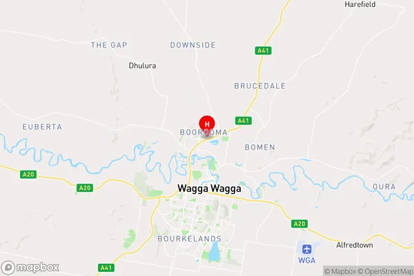 Boorooma,New South Wales Area Map