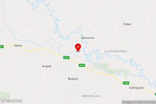 Bulgary,New South Wales Area Map