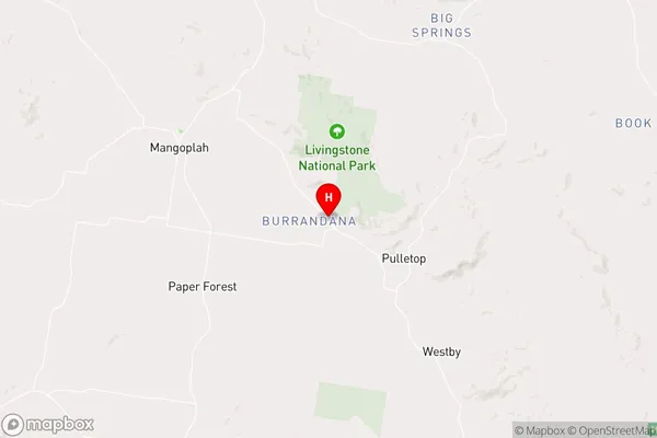 Burrandana,New South Wales Area Map