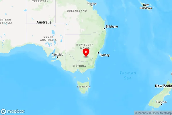 Downside,New South Wales Region Map