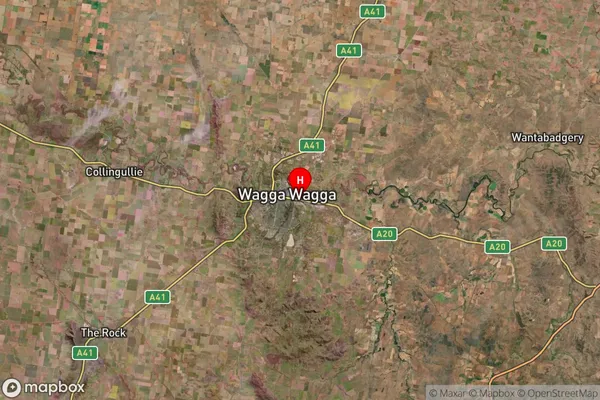 East Wagga Wagga,New South Wales Satellite Map