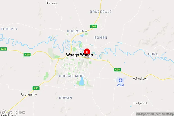 East Wagga Wagga,New South Wales Area Map