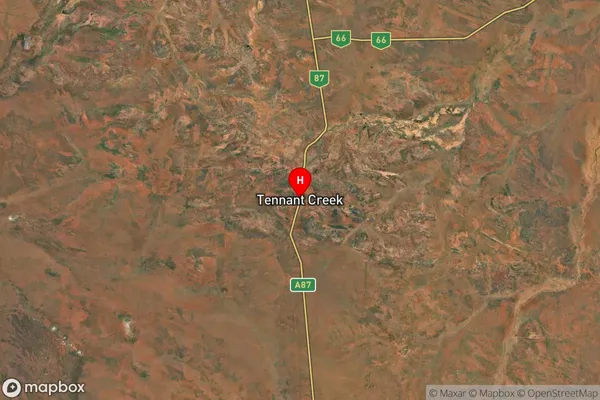 Tennant Creek,Northern Territory Satellite Map