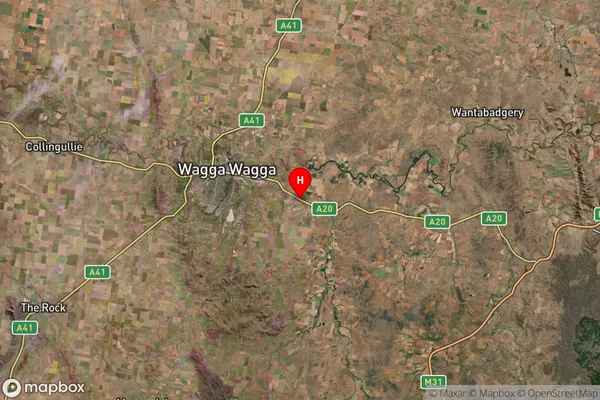 Wagga Wagga Raaf,New South Wales Satellite Map