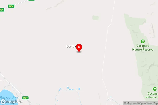 Boorga,New South Wales Area Map