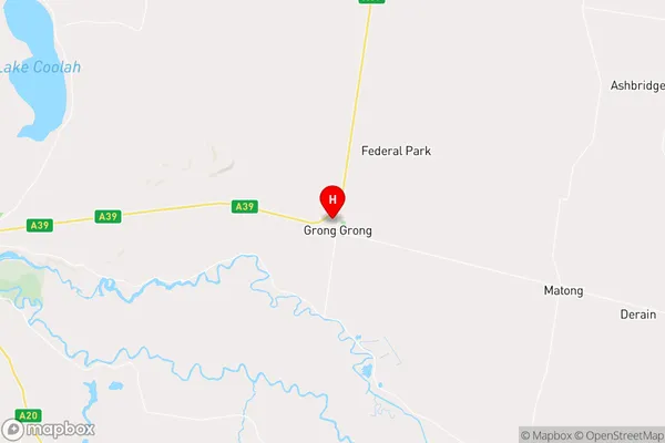 Grong Grong,New South Wales Area Map