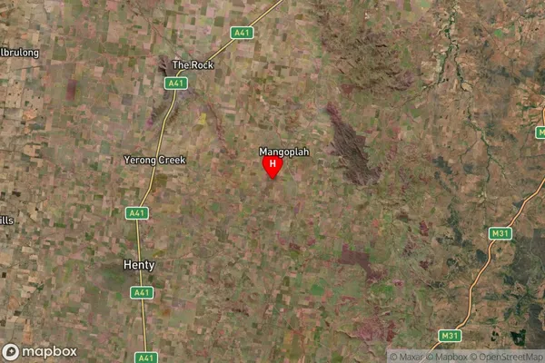 Mangoplah,New South Wales Satellite Map