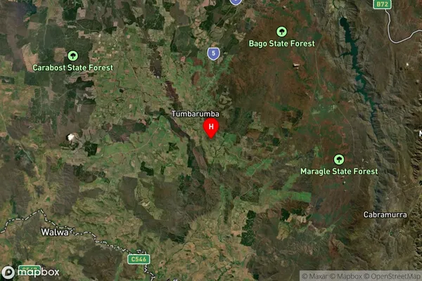 Burra,New South Wales Satellite Map