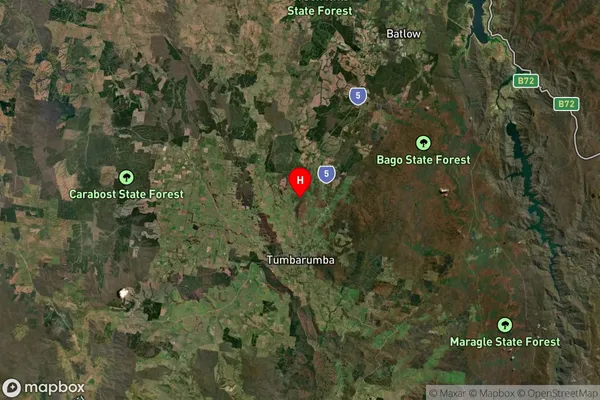 Courabyra,New South Wales Satellite Map