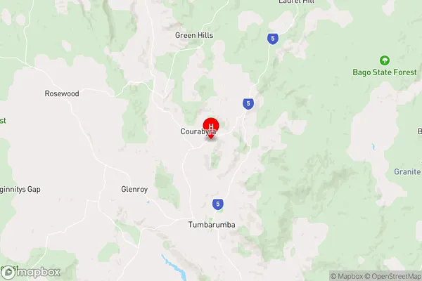 Courabyra,New South Wales Area Map