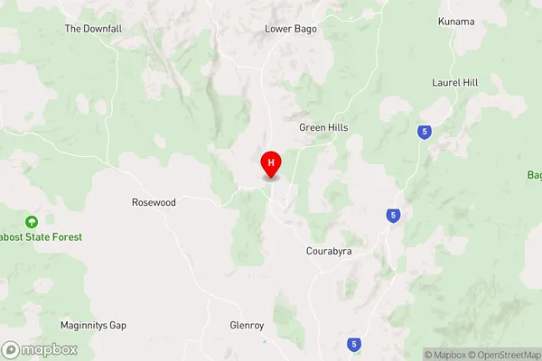 Taradale,New South Wales Area Map