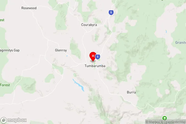 Tumbarumba,New South Wales Area Map