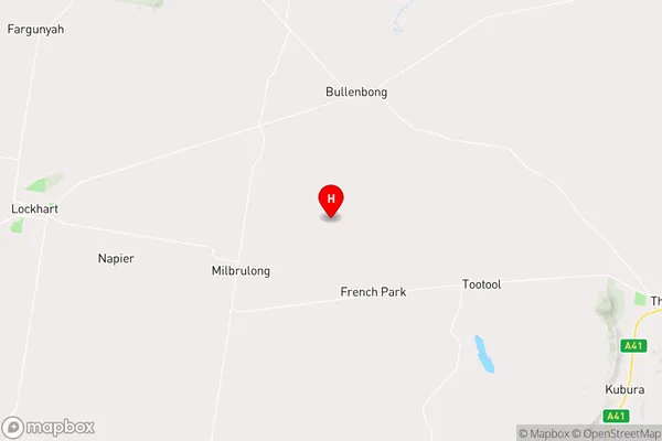 Milbrulong,New South Wales Area Map