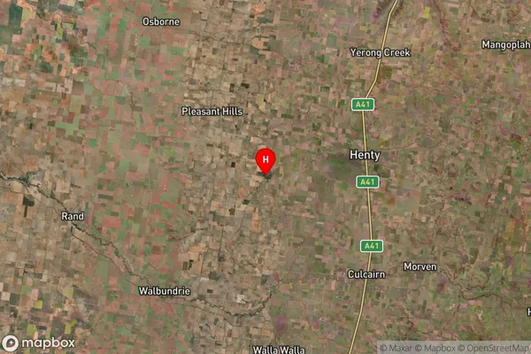 Ryan,New South Wales Satellite Map