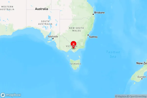 Neerim Junction,Victoria Region Map