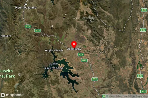 Adaminaby,New South Wales Satellite Map