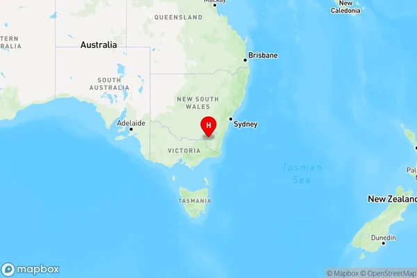 Cabramurra,New South Wales Region Map