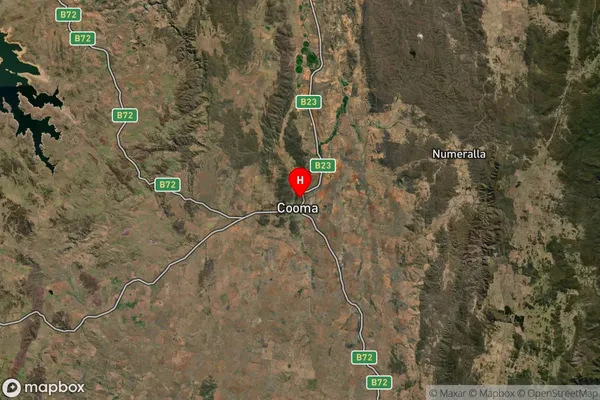 Cooma,New South Wales Satellite Map