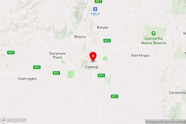 Cooma,New South Wales Area Map