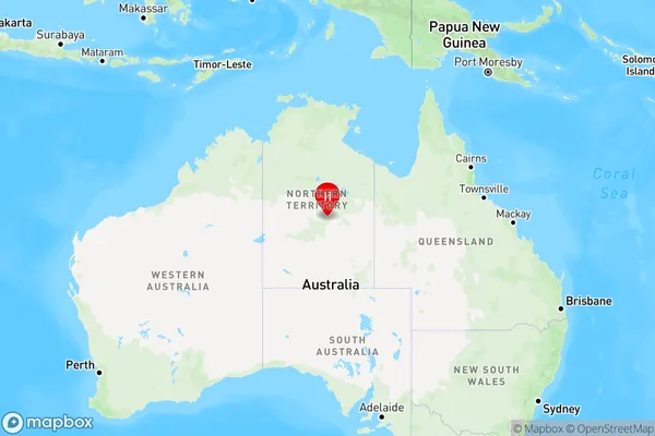 Wycliffe Well,Northern Territory Region Map