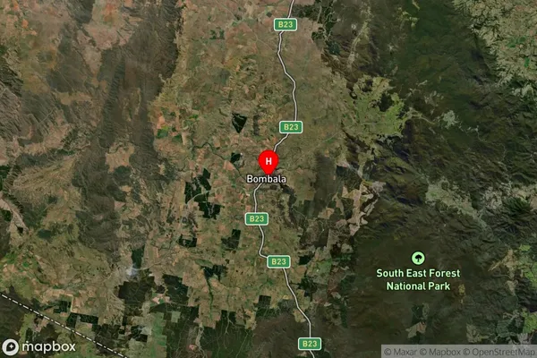 Bombala,New South Wales Satellite Map