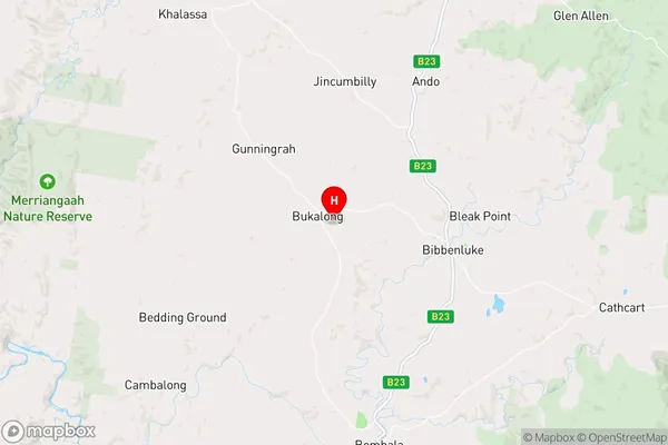 Bukalong,New South Wales Area Map