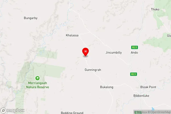 Gunningrah,New South Wales Area Map