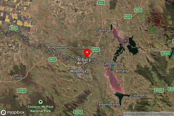 East Albury,New South Wales Satellite Map