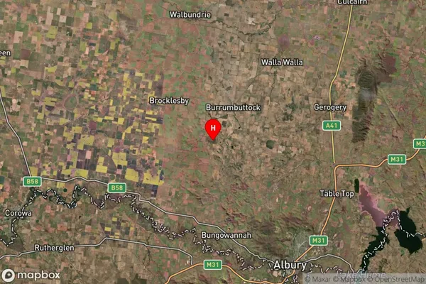 Moorwatha,New South Wales Satellite Map