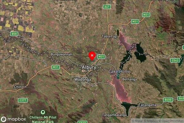 North Albury,New South Wales Satellite Map