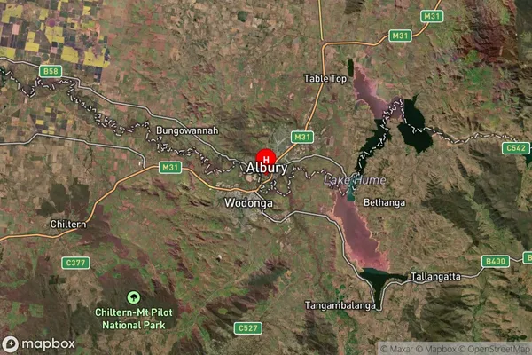 South Albury,New South Wales Satellite Map