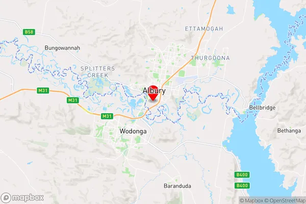 South Albury,New South Wales Area Map