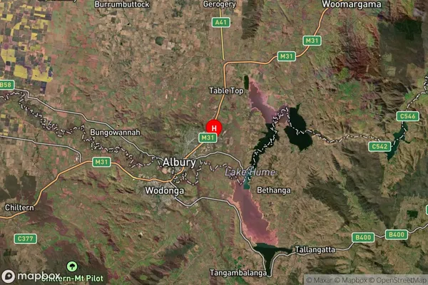 Thurgoona,New South Wales Satellite Map