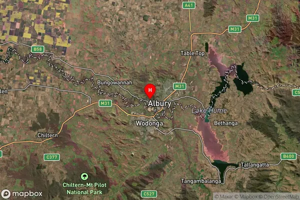 West Albury,New South Wales Satellite Map