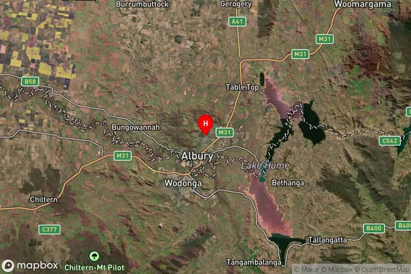 Lavington,New South Wales Satellite Map