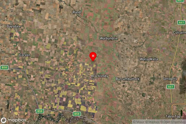 Brocklesby,New South Wales Satellite Map