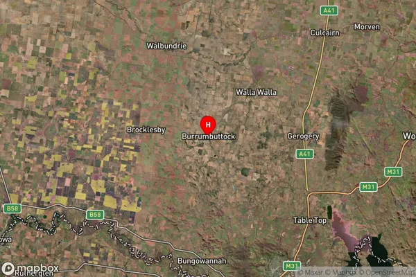 Burrumbuttock,New South Wales Satellite Map