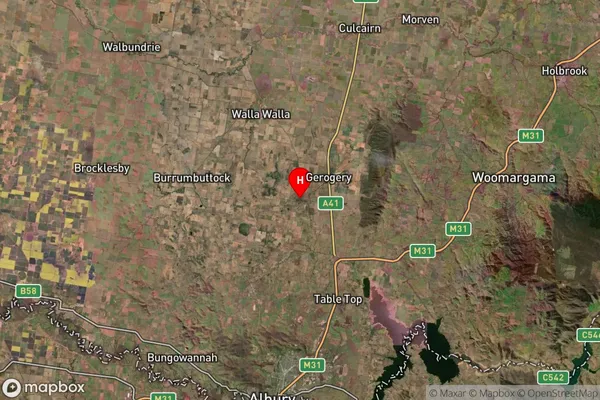 Gerogery,New South Wales Satellite Map