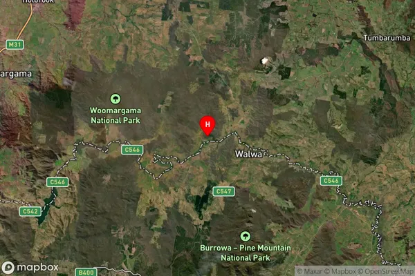 Jingellic,New South Wales Satellite Map