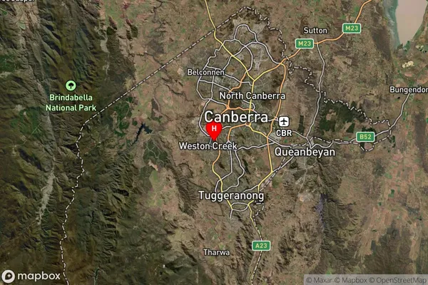 Weston,Australian Capital Territory Satellite Map