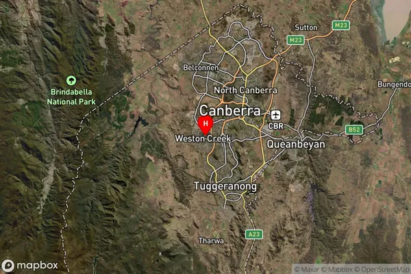 Weston Creek,Australian Capital Territory Satellite Map