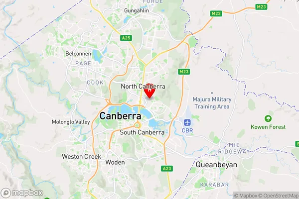 Campbell,Australian Capital Territory Area Map