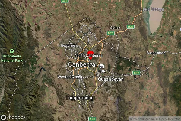 Reid,Australian Capital Territory Satellite Map