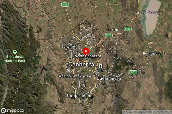 Turner,Australian Capital Territory Satellite Map