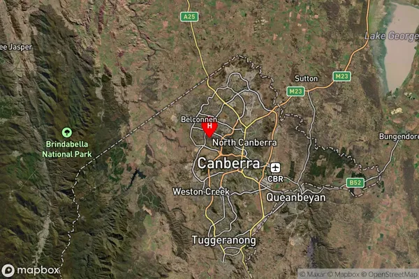 Cook,Australian Capital Territory Satellite Map