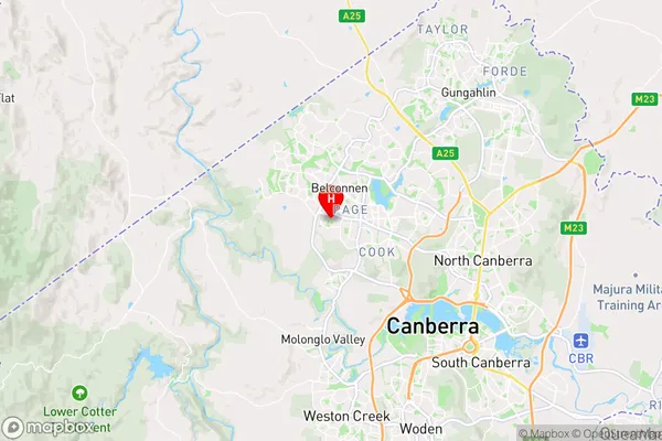 Hawker,Australian Capital Territory Area Map