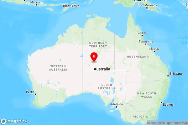 Areyonga,Northern Territory Region Map